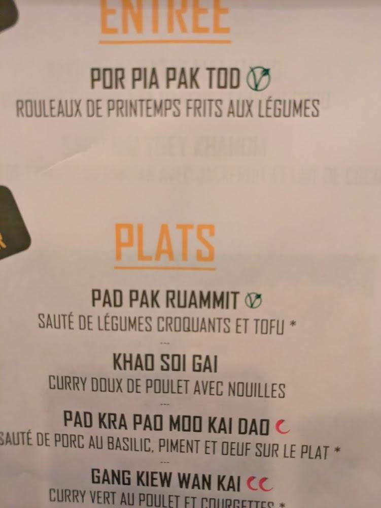 KAP KAO BISTROTHAÏ - Menu Image 3